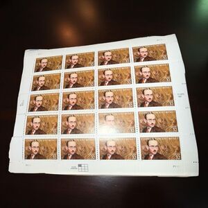MNH ‘04 US Scott #3904 Robert Penn Warren Pane of 37 Cent Pane of 20 Stamps NEW